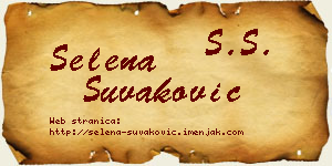 Selena Šuvaković vizit kartica